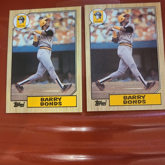 Barry Bonds 1987 Tiffany error card - Picture 3 of 11